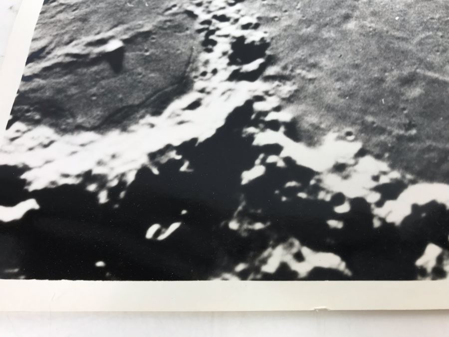 Vintage 1956 Moon Photograph Two Lunar Walled Plains: Ptolemaeus And Alphonsus Made With 60-Inch Mt Wilson Reflector 10 X 8 [Photo 5]