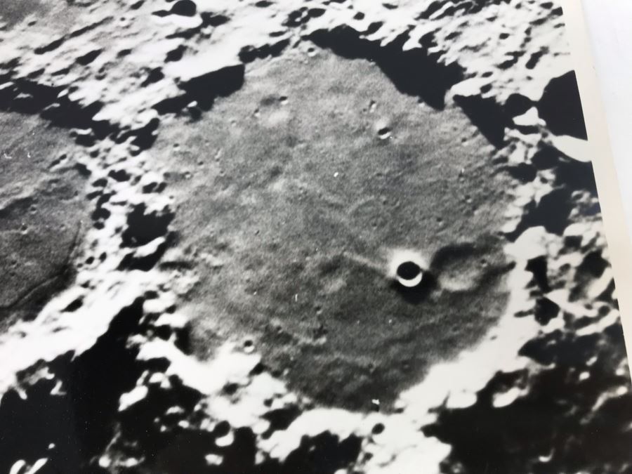 Vintage 1956 Moon Photograph Two Lunar Walled Plains: Ptolemaeus And Alphonsus Made With 60-Inch Mt Wilson Reflector 10 X 8 [Photo 3]