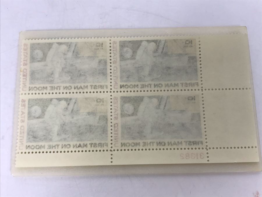 Vintage 10c United States Space Stamps: First Man On The Man United States [Photo 5]