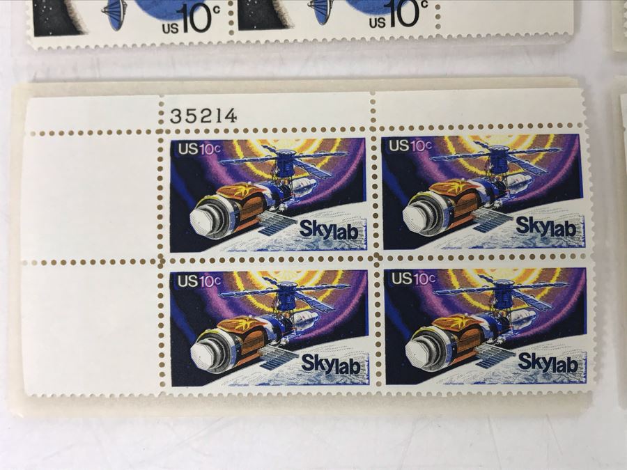 Vintage United States Space Stamps: Mariner 19 Venus Mercury, Viking Mission To Mars, Skylab, Pioneer Jupiter [Photo 3]