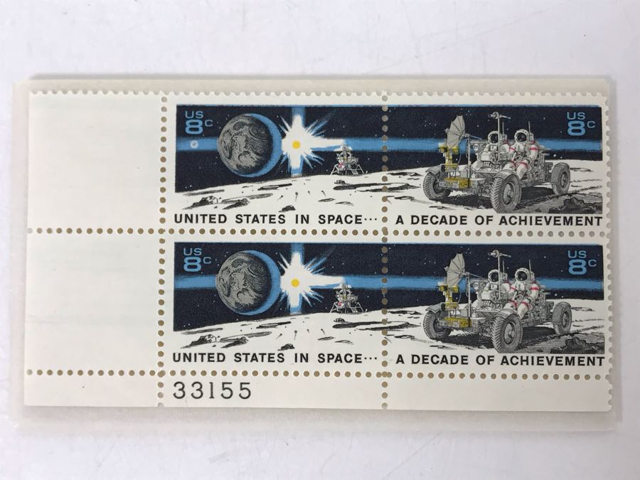 Vintage 8c Space Stamps United States In Space A Decade Of Achievement [Photo 2]
