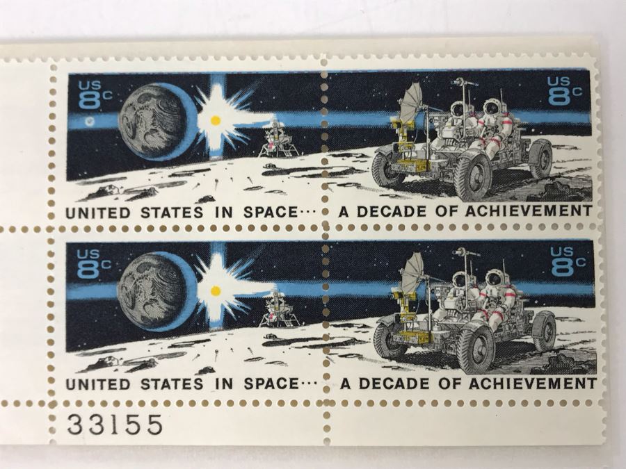 Vintage 8c Space Stamps United States In Space A Decade Of Achievement