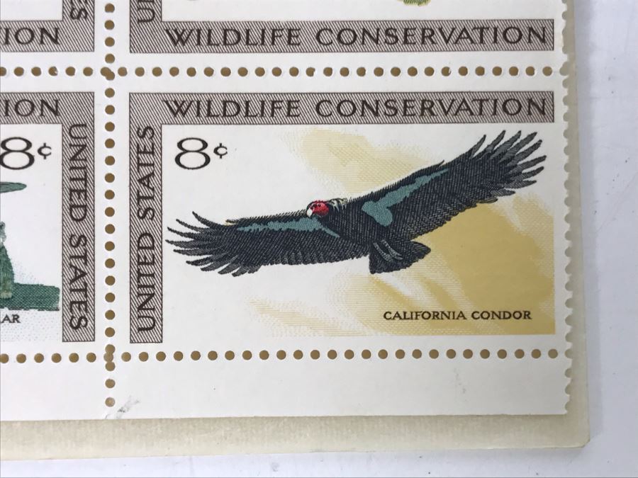 Mint Stamps Wildlife Conservation, American Bald Eagle, African Elephant Herd, The Age Of Reptiles, Haida Ceremonial Canoe And Coral Reefs USA [Photo 11]