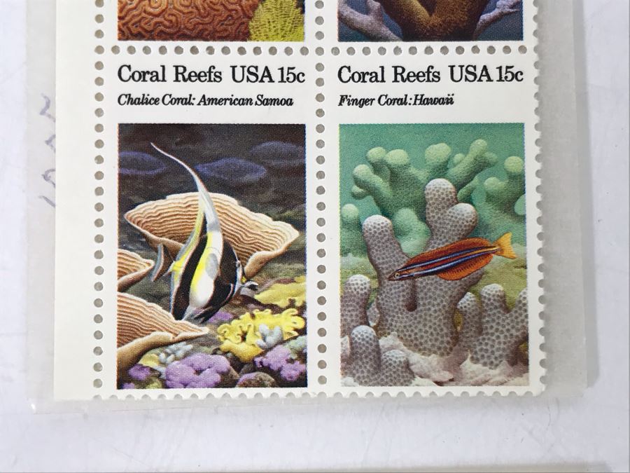 Mint Stamps Wildlife Conservation, American Bald Eagle, African Elephant Herd, The Age Of Reptiles, Haida Ceremonial Canoe And Coral Reefs USA [Photo 15]