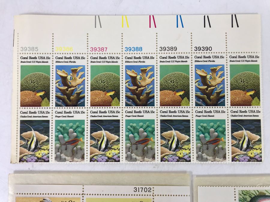 Mint Stamps Wildlife Conservation, American Bald Eagle, African Elephant Herd, The Age Of Reptiles, Haida Ceremonial Canoe And Coral Reefs USA [Photo 17]