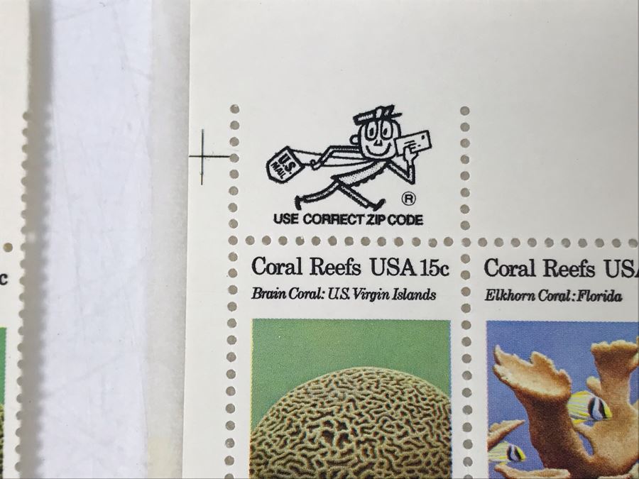 Mint Stamps Wildlife Conservation, American Bald Eagle, African Elephant Herd, The Age Of Reptiles, Haida Ceremonial Canoe And Coral Reefs USA [Photo 16]