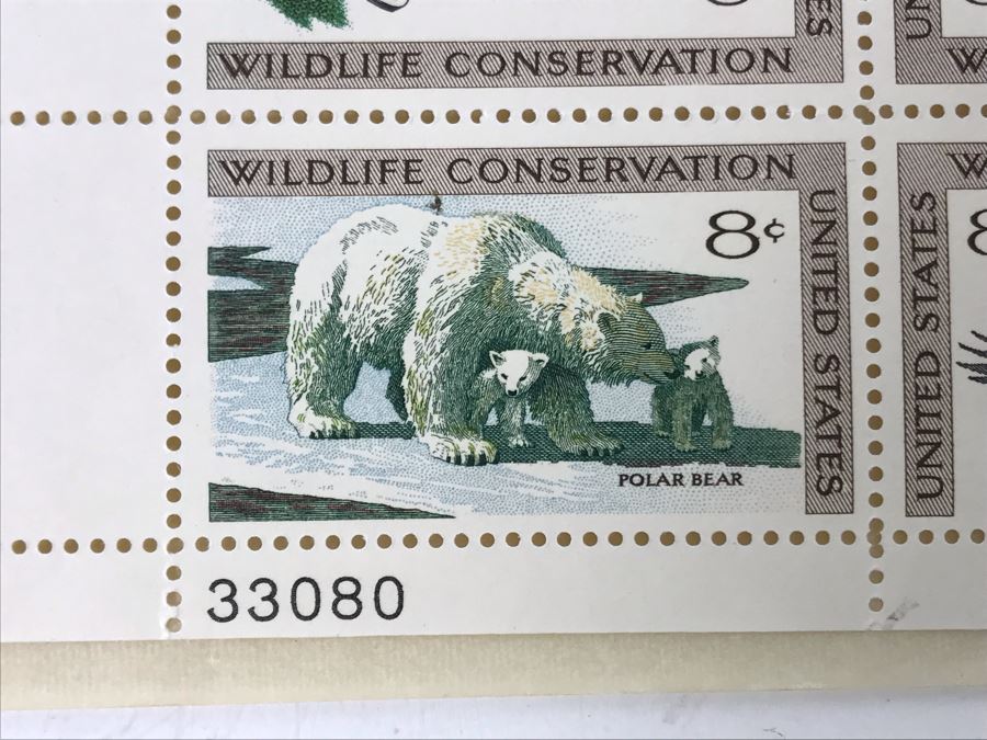 Mint Stamps Wildlife Conservation, American Bald Eagle, African Elephant Herd, The Age Of Reptiles, Haida Ceremonial Canoe And Coral Reefs USA [Photo 12]