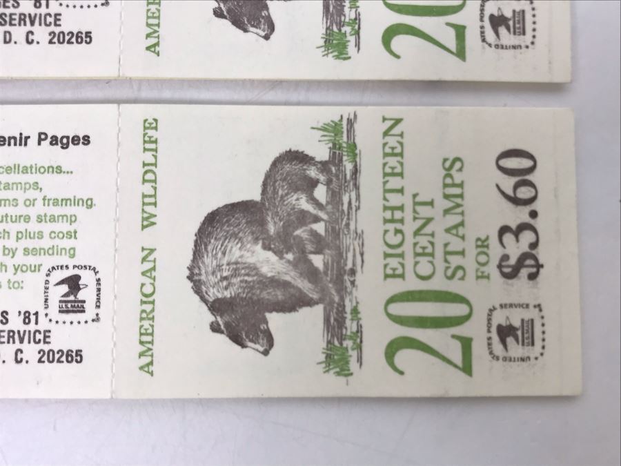 Pair Of Mint Eighteen Cent Stamp Books American Wildlife [Photo 7]