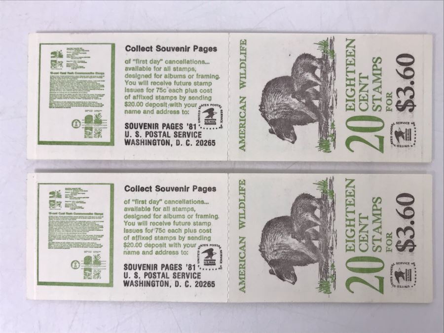 Pair Of Mint Eighteen Cent Stamp Books American Wildlife [Photo 6]