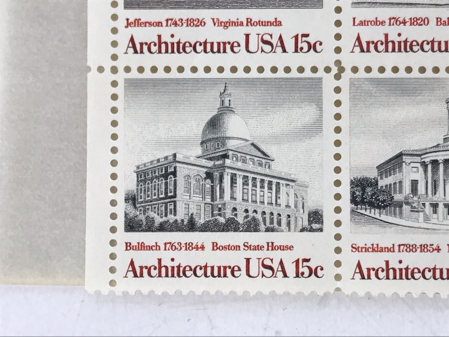 Collection Of Mint Stamps: Black Heritage A. Philip Randolph, The Boston Tea Party, John Hanson, Everett Dirksen, Architecture [Photo 19]