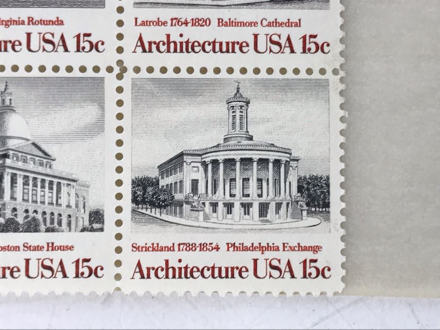 Collection Of Mint Stamps: Black Heritage A. Philip Randolph, The Boston Tea Party, John Hanson, Everett Dirksen, Architecture [Photo 18]