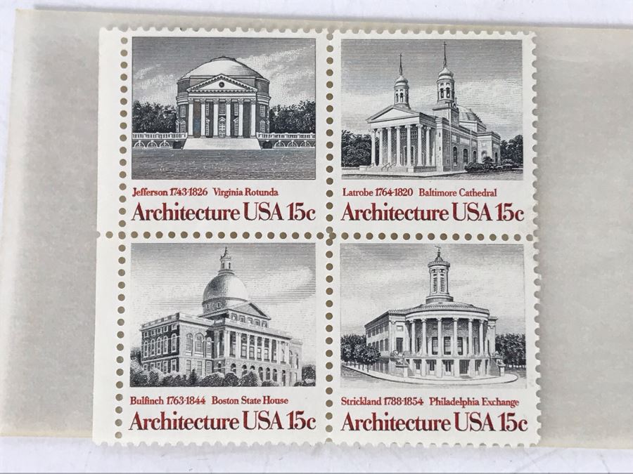 Collection Of Mint Stamps: Black Heritage A. Philip Randolph, The Boston Tea Party, John Hanson, Everett Dirksen, Architecture [Photo 15]