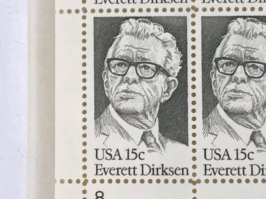 Collection Of Mint Stamps: Black Heritage A. Philip Randolph, The Boston Tea Party, John Hanson, Everett Dirksen, Architecture [Photo 14]