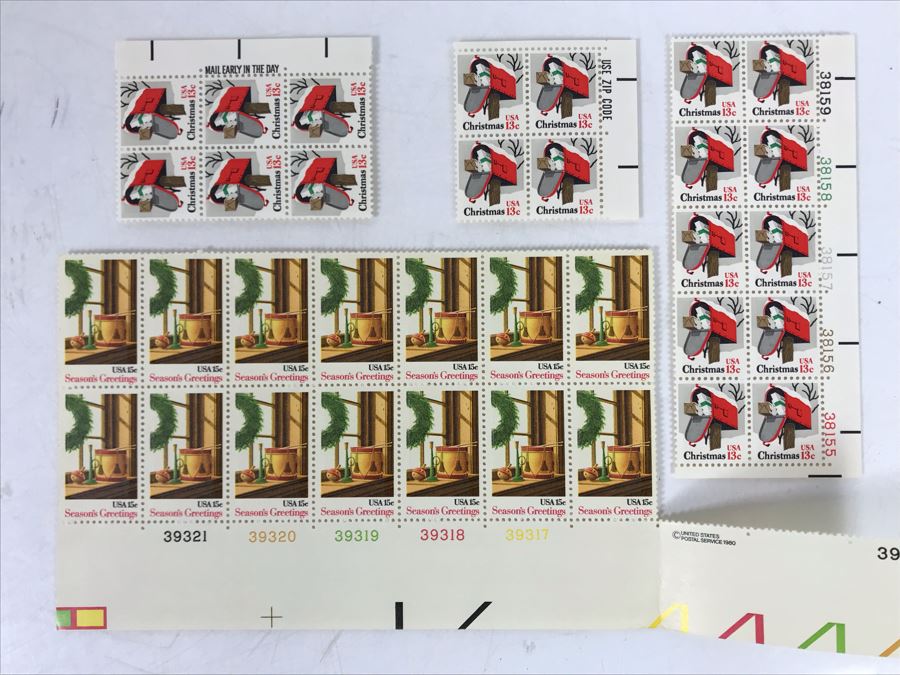 Collection Of Mint Season's Greetings Christmas Stamps