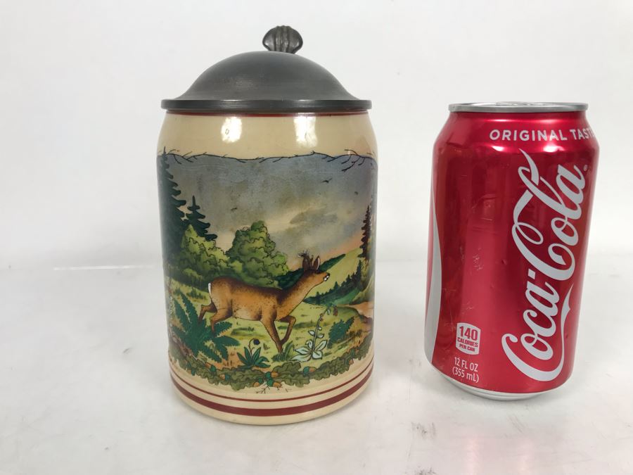 Vintage Hand Painted Beer Stein 6.5H [Photo 10]