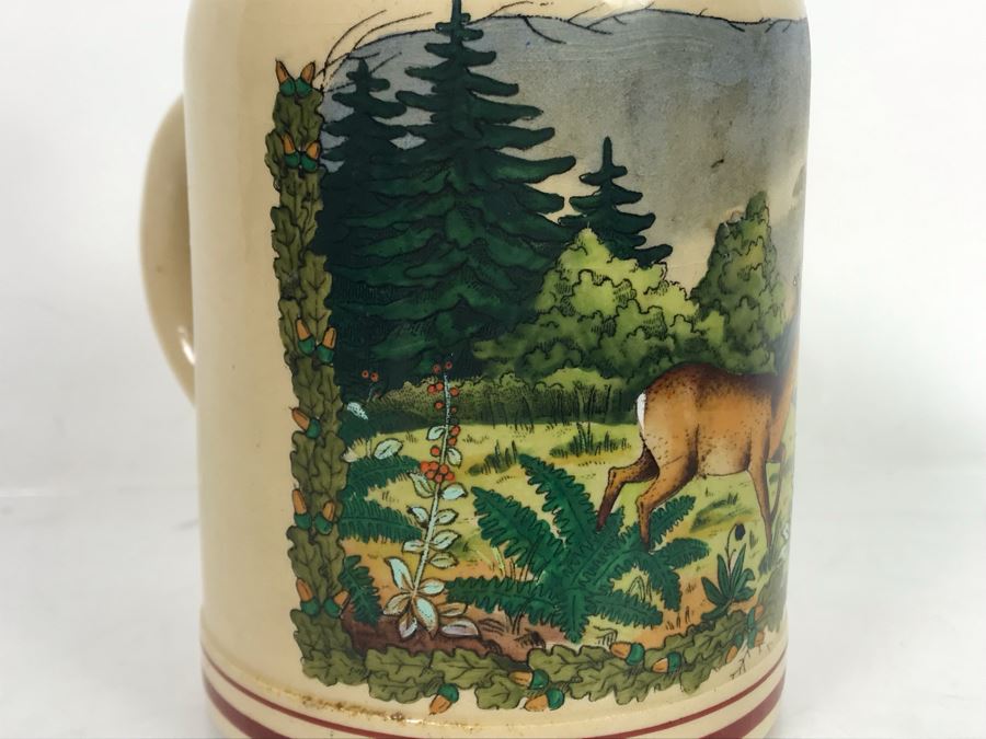 Vintage Hand Painted Beer Stein 6.5H [Photo 6]