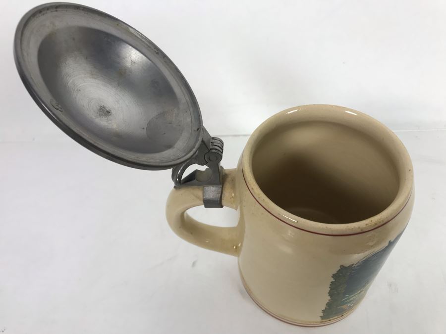 Vintage Hand Painted Beer Stein 6.5H [Photo 8]