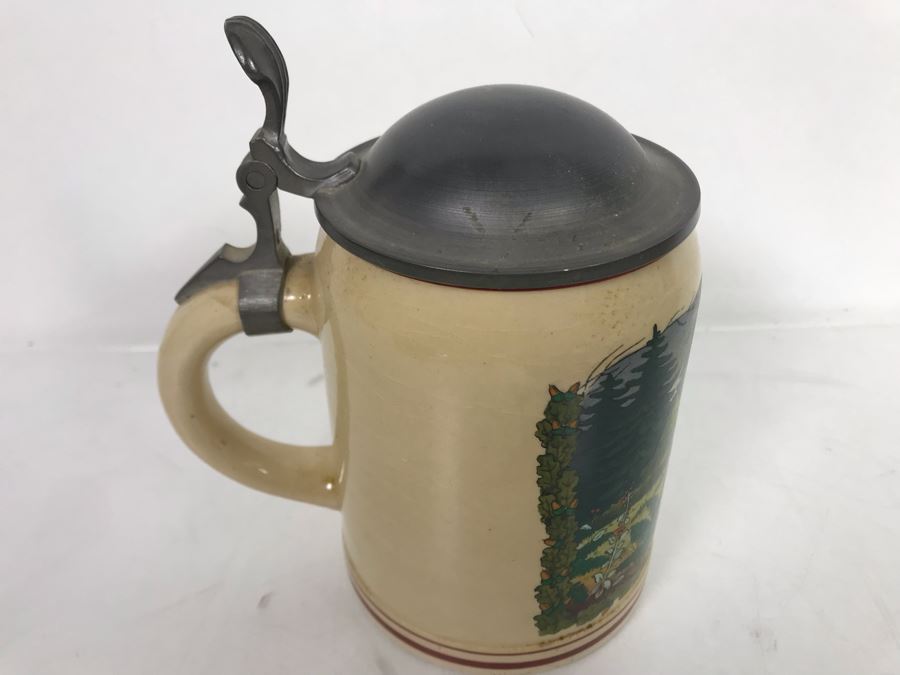 Vintage Hand Painted Beer Stein 6.5H [Photo 7]