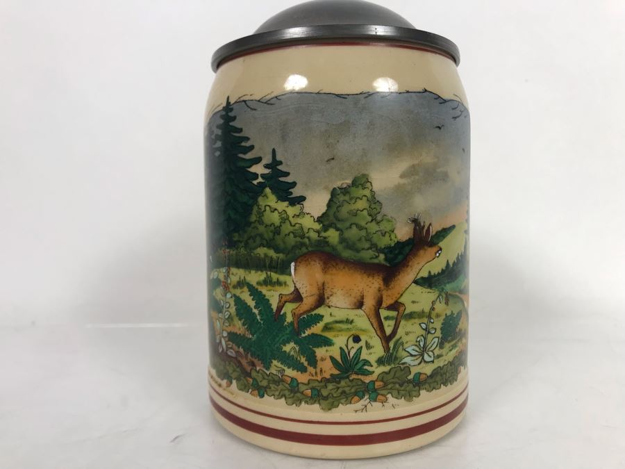 Vintage Hand Painted Beer Stein 6.5H [Photo 2]