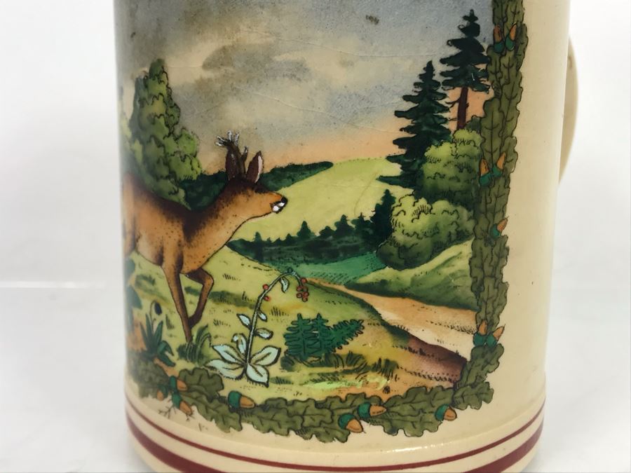 Vintage Hand Painted Beer Stein 6.5H [Photo 4]