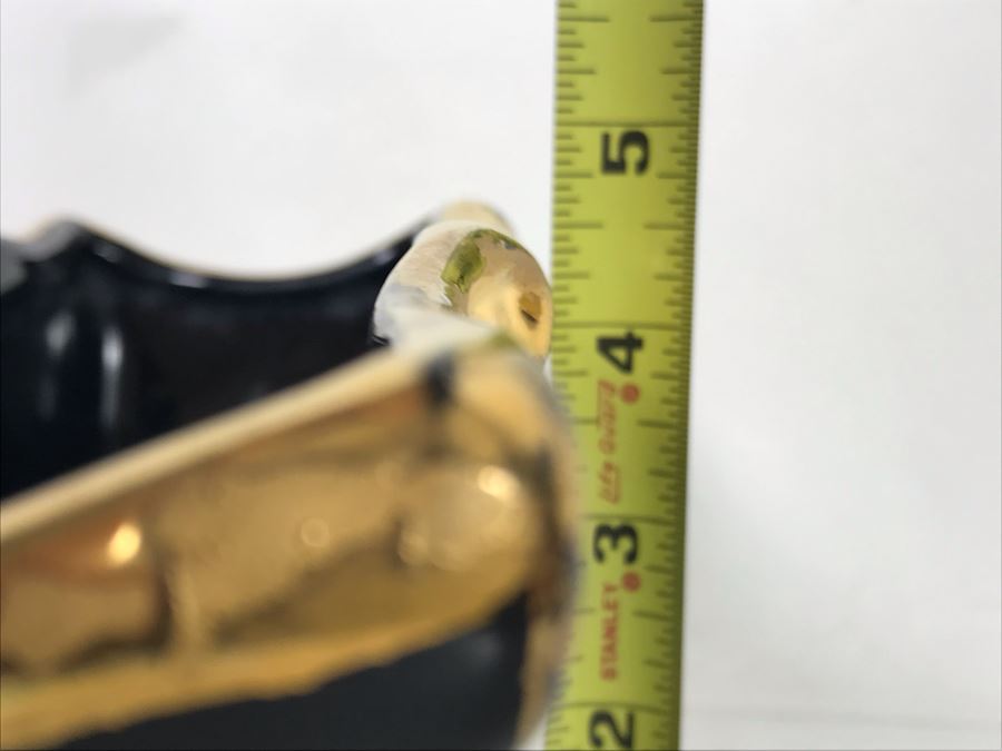 24KT Gold Painted Ceramic Planter 9W X 3D X 4.5H [Photo 12]