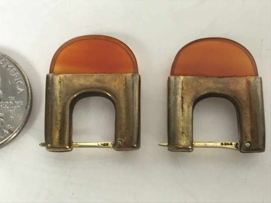 Pair Of Vintage Sterling Silver Earrings [Photo 5]