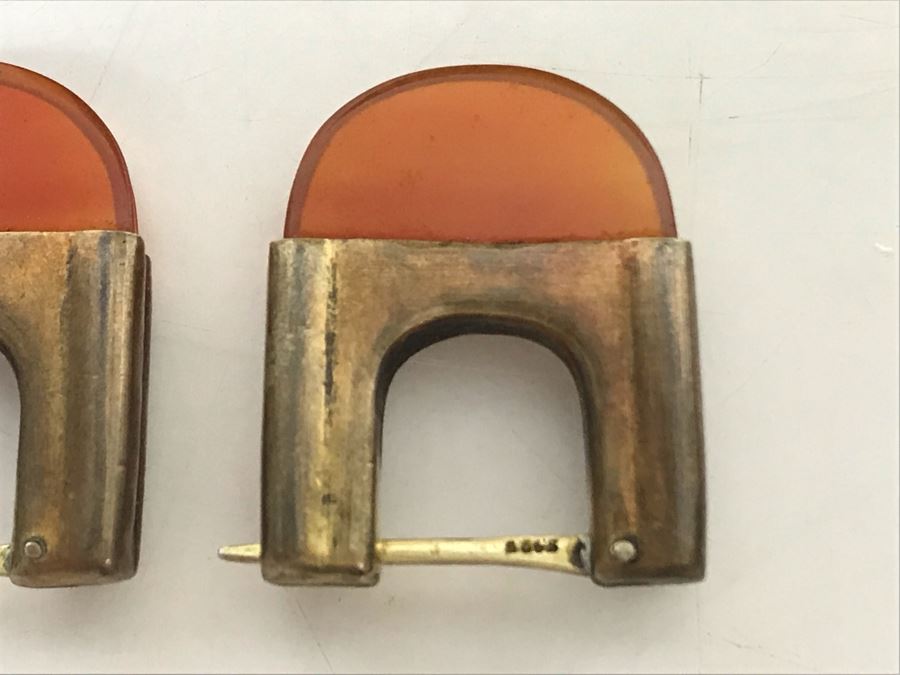 Pair Of Vintage Sterling Silver Earrings [Photo 4]