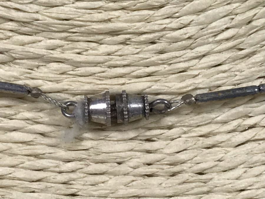 Vintage Sterling Silver And Rose Quartz Necklace [Photo 8]