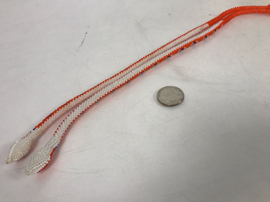 Pair Of Vintage Beaded Snakes 14L [Photo 9]