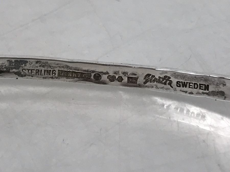 Signed Modernist Claes Giertta Sterling Silver Necklace Stockholm Sweden [Photo 6]