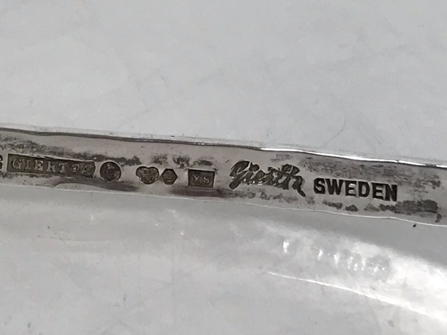 Signed Modernist Claes Giertta Sterling Silver Necklace Stockholm Sweden [Photo 9]