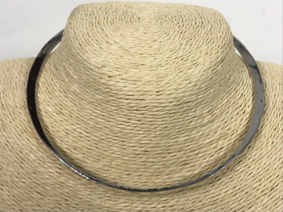 Signed Modernist Claes Giertta Sterling Silver Necklace Stockholm Sweden [Photo 4]