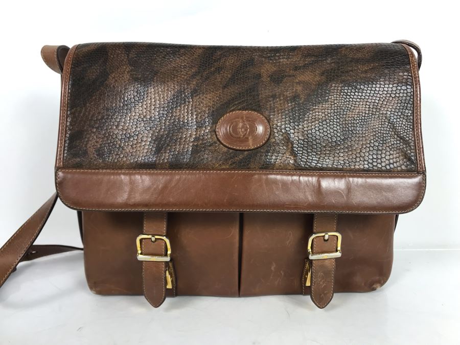 GUCCI Leather Handbag 12W X 9H [Photo 2]