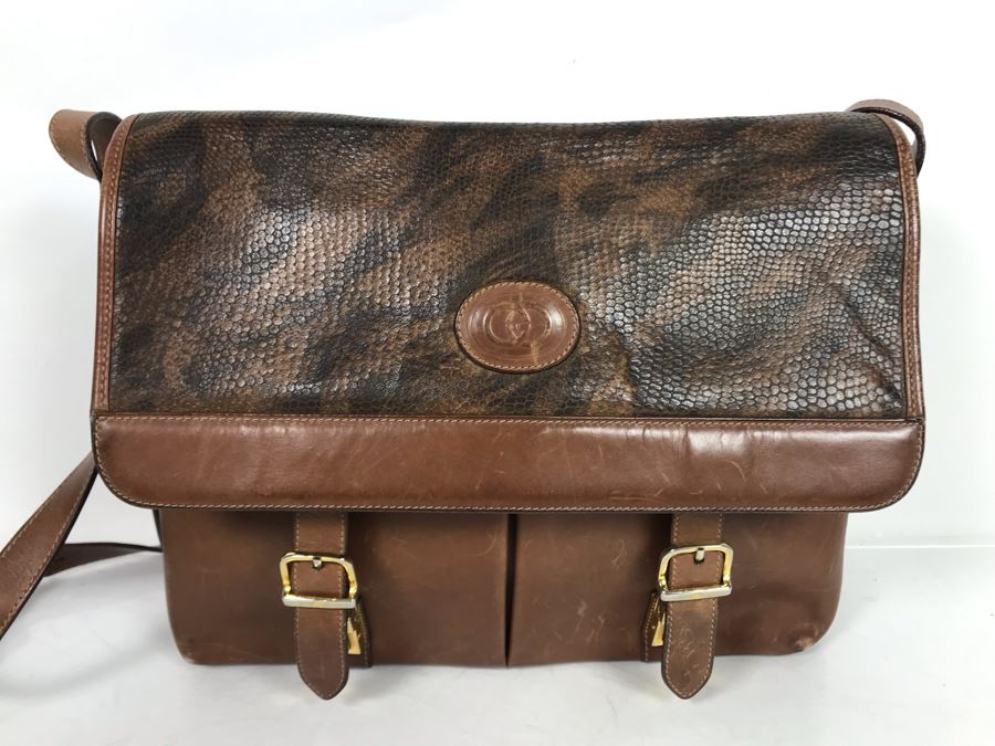 GUCCI Leather Handbag 12W X 9H [Photo 5]