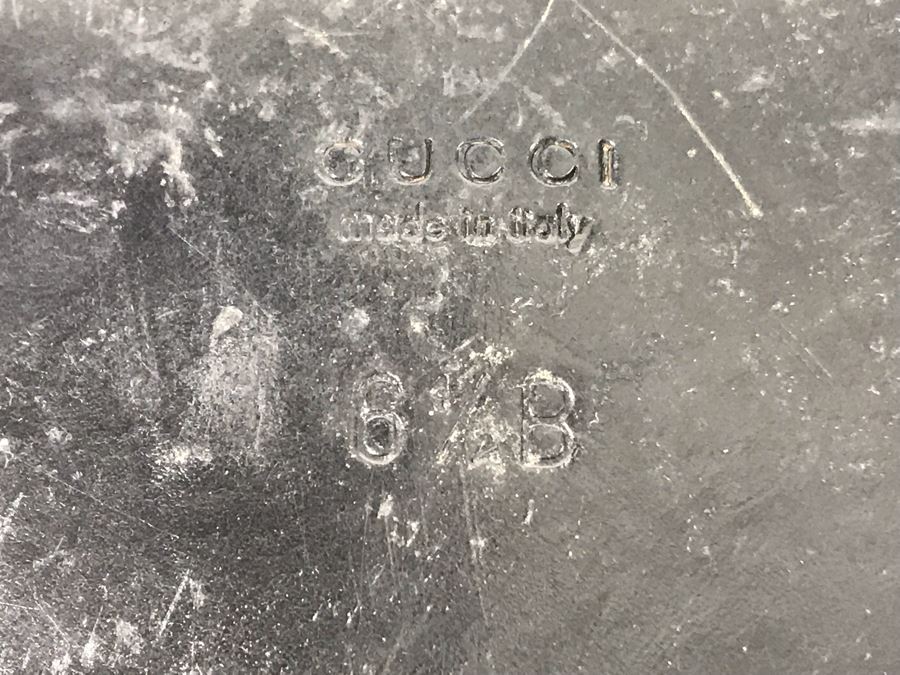 GUCCI Red Leather Shoes Size 6.5 B Made In Italy [Photo 7]