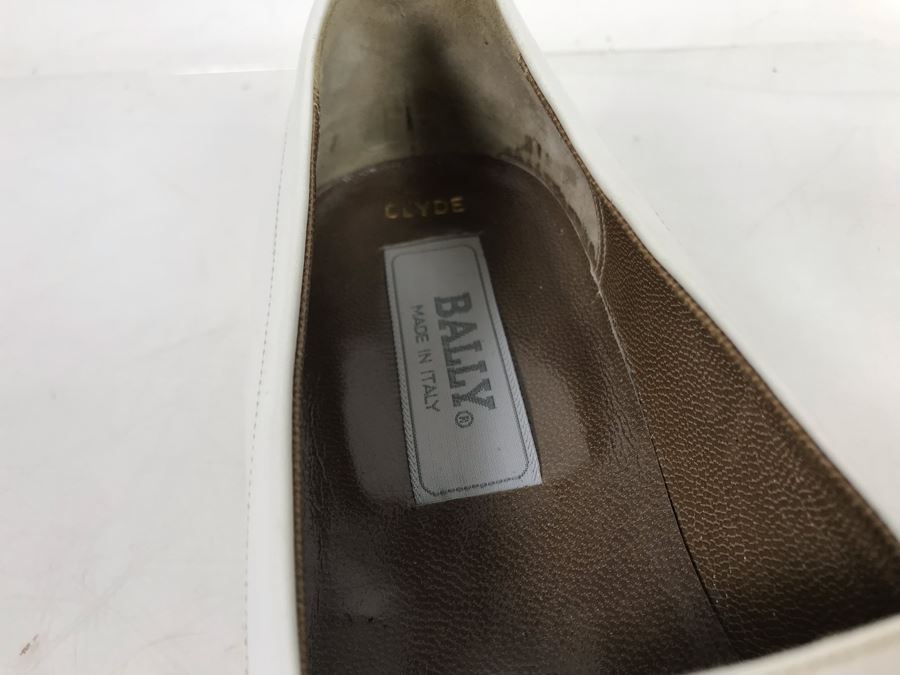 White Bally Shoes Made In Italy 6.5 [Photo 4]