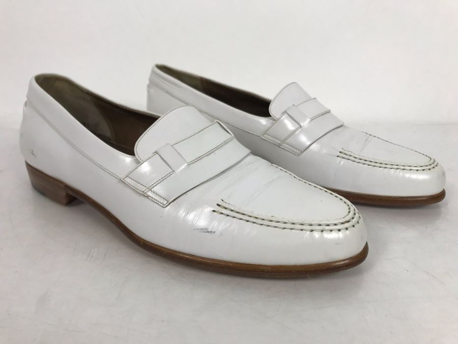 White Bally Shoes Made In Italy 6.5