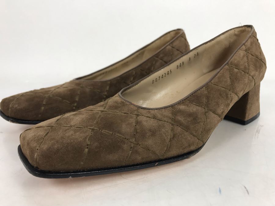 Salvatore Ferragamo Suede Leather Shoes Size 8AA [Photo 2]