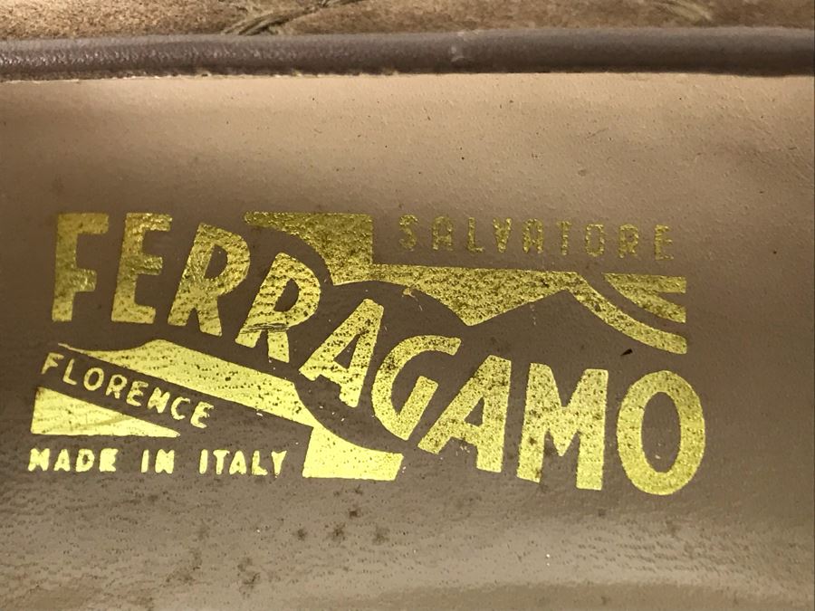 Salvatore Ferragamo Suede Leather Shoes Size 8AA [Photo 8]