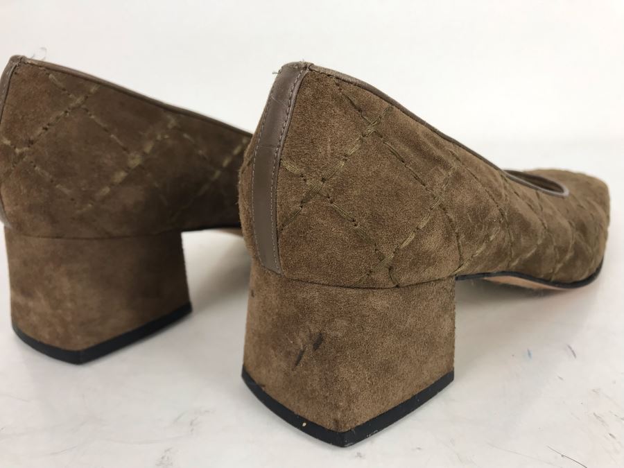 Salvatore Ferragamo Suede Leather Shoes Size 8AA [Photo 4]