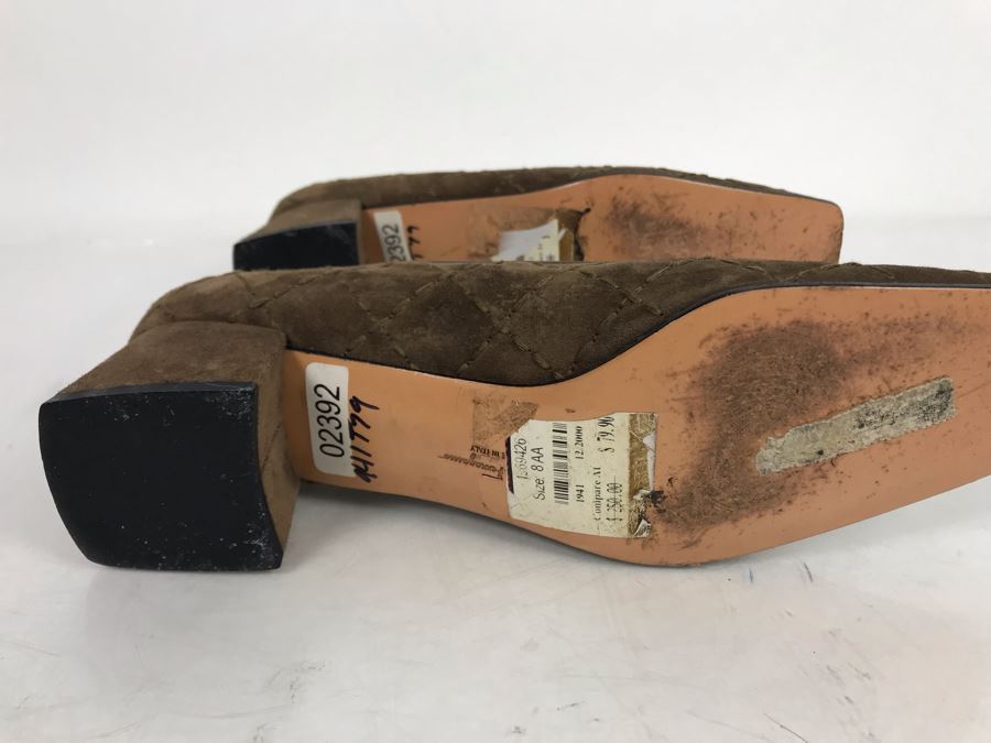 Salvatore Ferragamo Suede Leather Shoes Size 8AA [Photo 6]