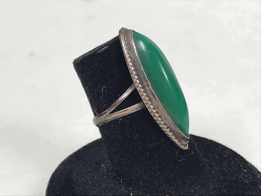 Vintage Sterling Silver Turquoise Ring [Photo 3]