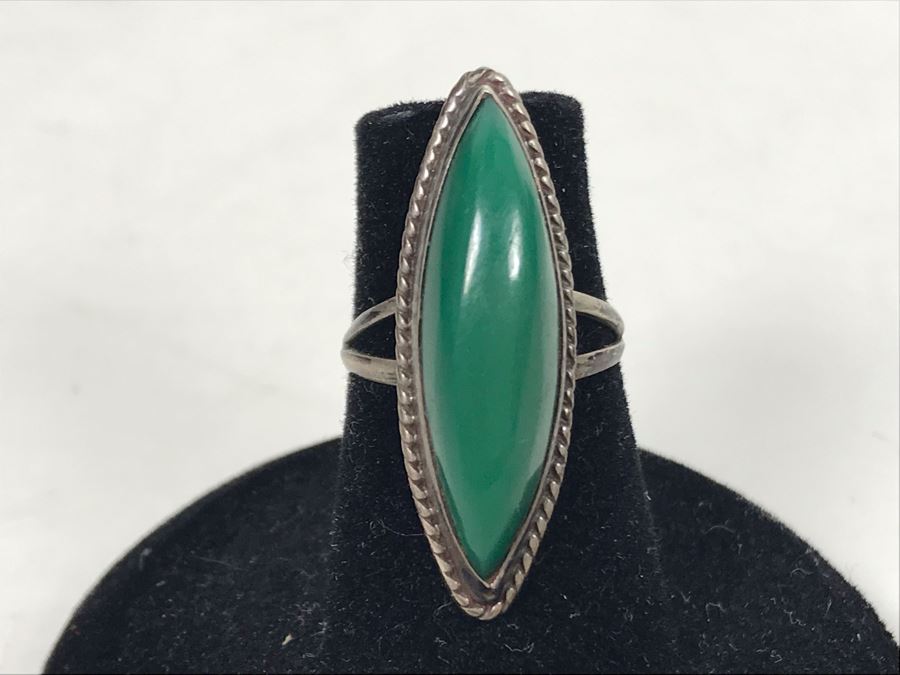 Vintage Sterling Silver Turquoise Ring [Photo 2]