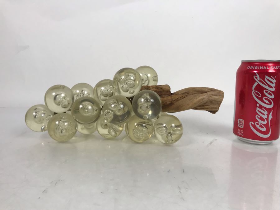 Lucite And Wood Sculptural Grapes 12W X 5D X 4.5H [Photo 2]