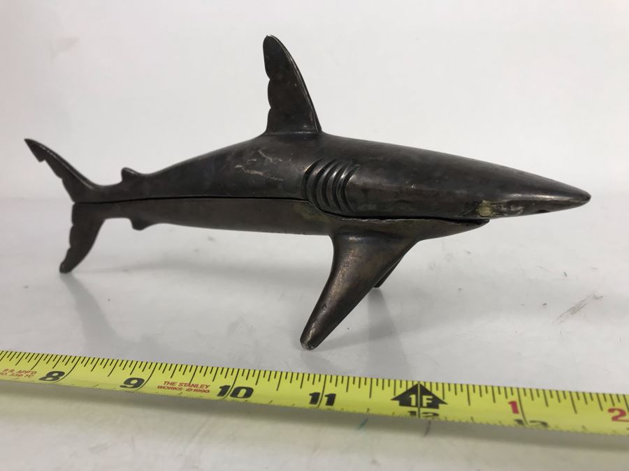 Signed Limited Edition Metal Figural Shark Nutcracker 90 Of 300 10W X 3D X 4.5H [Photo 11]