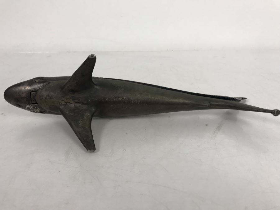 Signed Limited Edition Metal Figural Shark Nutcracker 90 Of 300 10W X 3D X 4.5H [Photo 12]