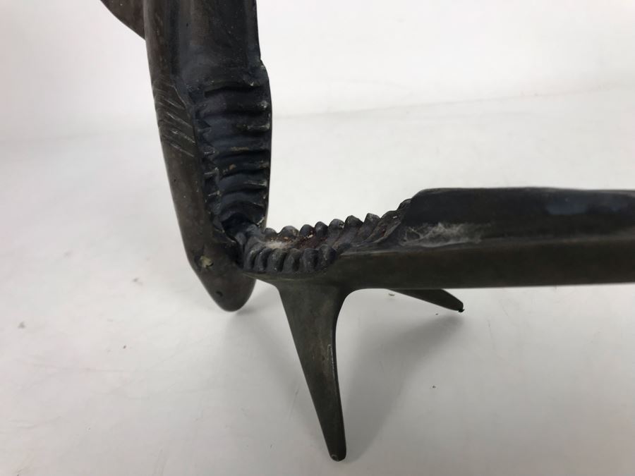 Signed Limited Edition Metal Figural Shark Nutcracker 90 Of 300 10W X 3D X 4.5H [Photo 8]