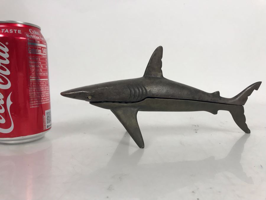 Signed Limited Edition Metal Figural Shark Nutcracker 90 Of 300 10W X 3D X 4.5H [Photo 4]