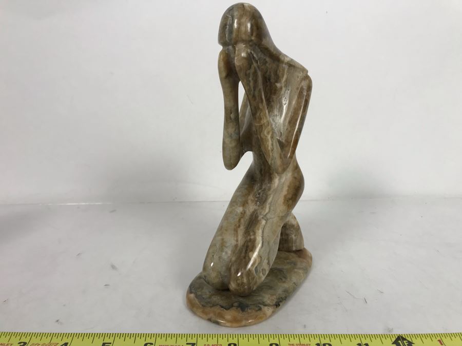 Carved Stone Sculpture Unsigned 5.5W X 3D X 8.5H [Photo 6]