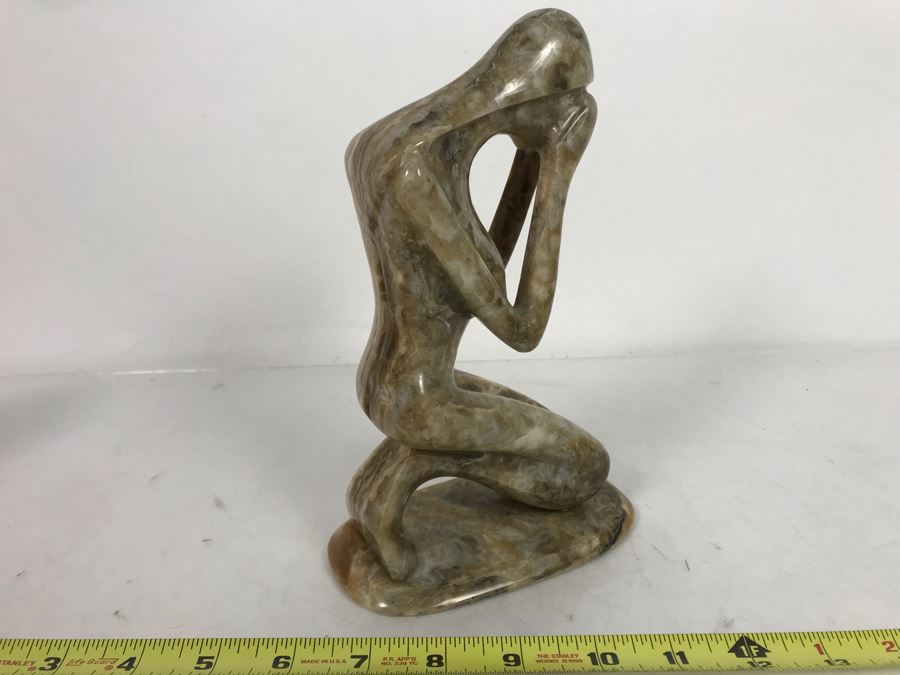Carved Stone Sculpture Unsigned 5.5W X 3D X 8.5H [Photo 3]